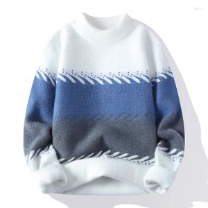 Męskie swetry #4371 MOHAIR KOBIETY WYKORZYSTAJ SWOJE KOLEK