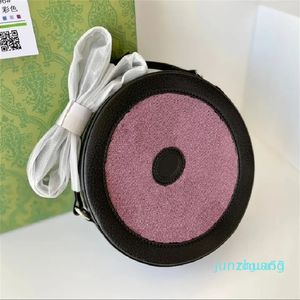 borse da donna alla moda portamonete con torta rotonda arcobaleno a due lettere di design borsa a tracolla da donna alla moda con tracolla