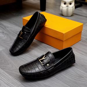 Majors loafer förare Estate Loafer Shoes Designer män Arizona Hockenheim loafers präglade mode läderklänning mule derby casual sko storlek 38-45 05