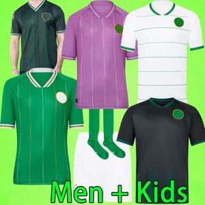 23/24 Ireland Soccer Jerseys Men Kids kit DOHERTY DUFFY goalkeeper Egan BRADY KEANE Hendrick McClean Football shirts boys uniform home away green white PINK 2023 2024