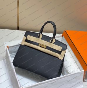 Designer Luxury 10a Top End Quality Women Bag Original äkta kalvläder handgjorda handväska kväll axelväska crossbody handväska med orange låda