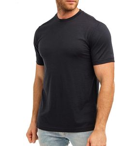 Men's T-Shirts 100% Merino Wool T-Shirt Men Short Sleeve Merino Shirts Sport Lightweight Base Layer Hiking Tshirt Soft Breathable Undershirt 230420