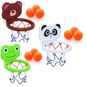 Banyo Toys Baby çocuklar mini çekim sepet küvet su oyun set basketbol arka pano 3 top ile komik duş eğlenceli yürümeye başlayan çocuklar için eğlence