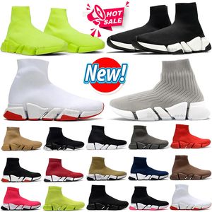 Designer Socks Buty Buty swobodne Speed ​​2 trenerzy Knit Platforma Kobiety Mężczyźni Mężczyzn Speeds Runner Platform Mash
