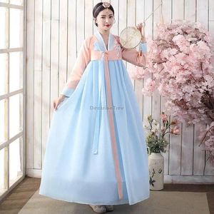 Ethnische Kleidung 2023 Traditionelles Hanbok-Kostüm für Damen, koreanische Leistung, weiblicher Tanz, Folk-Stil, Gericht, eleganter täglicher Anzug S688