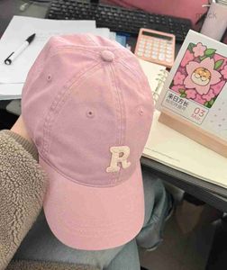 Ball Caps High quality white pink female baseball cap korean pink powder cap small face streetwear pip boy basket homme