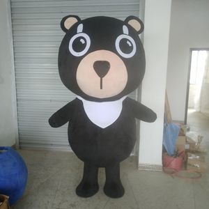 Venda de fábrica de desconto Black Bear Mascot Costume Desempenho Carnaval Tamanho adulto
