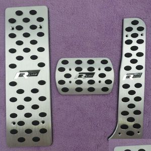 Accessori per pedali per Vw Golf 5/Golf 6/Jetta Mk5/Scirocco/Sharan/Tiguan/Cc/Passat B6 Poggiapiedi in alluminio Gas Rline Pedal Pad Car E Dhjfo