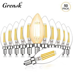 Bulb 220v Dimmable C35 3.5W Candle Bulbs Lights Decoration Home Retro Filament Light E14 Ampoul