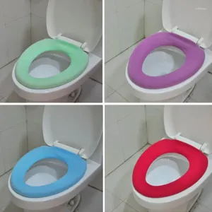 Coprisedili per WC 1 pezzo morbido cuscino colori casuali copertura lavabile tipo O caldo protezione per sgabello arredo bagno