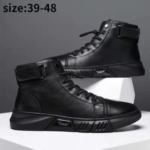 Stövlar Autumn High Top Work Shoes for Men Platform Ankle Boots Fashion Quality Boots Outdoor Boasties Zapatos de Hombre 231120