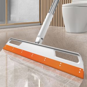 Hand Push Sweepers 2023 household cleaning tool Sweeping scraper rotating magic broom silicone pet hair dusting hand push the floor 230421