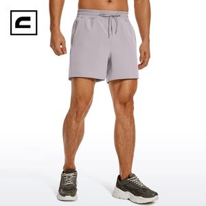 Completo da yoga CRZ YOGA Pantaloncini da allenamento senza fodera da uomo 5 '' Leggero Asciugatura rapida Corsa sportiva Atletica Palestra con tasche 231121