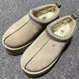 Tasman Slippers Tazz Chestnut Fur Australia Boot Super Mini Boots Seale Sole Boots Chestnut Severard Seed Sleippers Slippers Suede Most Most Most and Winter Size 35-44