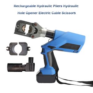 Laddningsbara hydrauliska tång hydraulisk hålöppnar Electric Cable Scissors Hole Puncher Tool Crimp-tång pansar Kabel Sessorer EC-60UNV