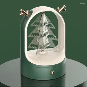 Jewelry Pouches Plastic Clear Christmas Tree Shape Design Earrings Studs Display Rack Pendant Stand Holder Storage Box