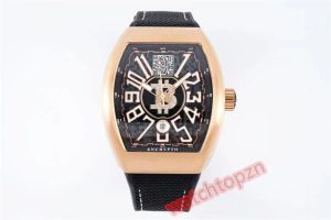 ABF V45 Montre de Luxe Uhr Durchmesser 44 x 54 mm mit Hochfrequenz Amplitude 28800 ETA2824 Uhrwerk Saphirspiegel aus 316 Edelstahl Herrenuhren