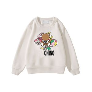 Luxury Cartoon Bear Designers Children Hoodie Kid Clothes Designer Children Sweatshirts Cartoon Print tröja Pullovers Autumn Winter Casual Tops CHD2311214