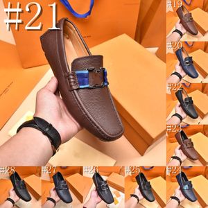 90Modell Leder Designer Herren Loafer Schuhe Luxurys Herren Loafer Mokassins Atmungsaktive leichte weiche schwarze Fahrschuhe Plus Größe 38-46