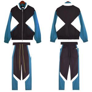 Autunm patchwork sprots mundur munduru dresowy designer Dwupoziomowe zestawy kurtki Rhudes Man Sportwear XL USA Rozmiar