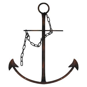 Christmas Decorations Nautical Anchor Wall Decor Antique Metal Art Hanging Decoration with Chain for Bedroom Living Room Dorm Home Door 231121
