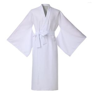 Etniska kläder Lång kimono mantel för män kvinnor traditionella japanska kostymer yukata hem bär pyjamas nagajuban underkläder andas