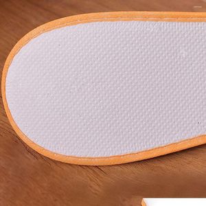 Badezubehör-Set 10 Paar El Travel Slippers Sanitary Party SPA Guest Close Toe Men Women Einweg-Badezimmer