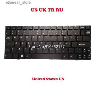 Keyboards Laptop Keyboard For LANIX NEURON AL V7 V8 XK-HS058 MB2621002 Russian RU United Kingdom UK Turkey TR English US Black NO Frame Q231121
