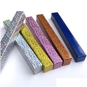 Подарочная упаковка Colorf Diy Eyeling Packing Box Laser Long Strip Розничные аксессуары картонные коробки Фабрика Оптовая доставка LX3792 HCH7