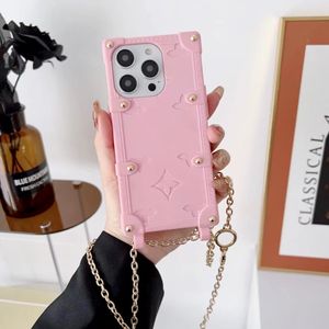 Beautiful iPhone Phone Cases 15 14 pro max Official Luxury Crossbody Hi Quality Purse 16 15 15pro 14pro 13pro 12pro 13 12 with Logo Box Packing Drop Shippings