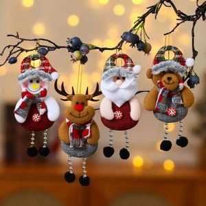 Christmas Decorations The Old People Small Pendant Tree Accessories Cloth Gifts 4pcs 231120