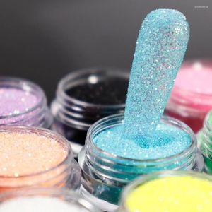 Nail Glitter 100ml Powder Shining Sugar Effect Colorful 0.2mm Dust Sand Candy Coat Manicure Art Decoration