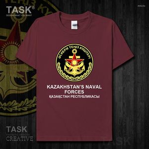 Męskie koszule granatowe kazachstan męskie koszulki T-shirt krótkie rękawowe ubrania bluzy fani fitness Country Army Tactical Military01