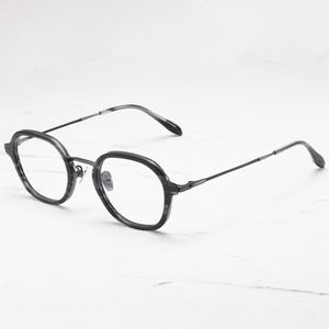 Occhiali da vista per uomo Donna Retro Designer U131 Montatura in fibra di vetro di acetato di moda Piastra per lenti a luce anti-blu stile europeo e americano con scatola