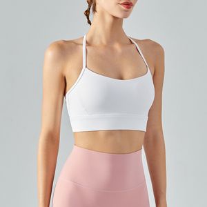 Luluwomen Yoga T-Back Straps-BH, stoßfeste Sportunterwäsche