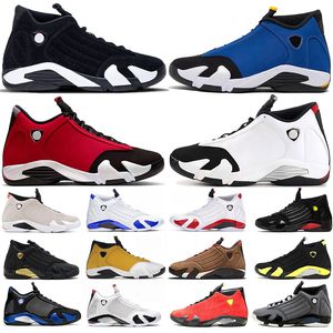 Jumpman 14 Preto Branco Homens 14s Sapatos de Basquete Laney Ginger Ginásio Vermelho Desafio Vermelho Hyper Royal Thunder Utility Preto Mens Treinadores Sapatilhas