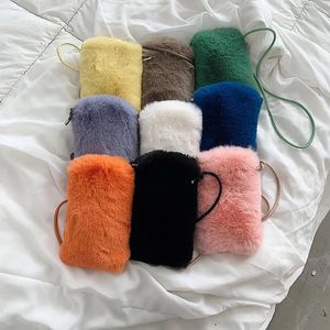 Torby wieczorowe mody panie faux fur