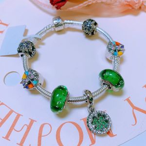 women's brand bracelet 925 silver pdora High quality inlay technology bracelet set Fashionable temperament bracelet