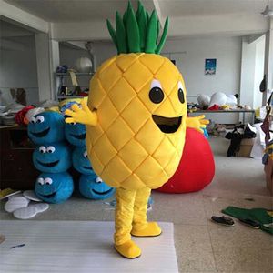 Vendita di fabbrica di sconto che fa pubblicità alla dimensione adulta di carnevale di prestazione del costume della mascotte dell'ananas