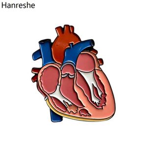 Pins Brooches Hanreshe Colorful Anatomy Heart Organ Brooch Medical Enamel Lapel Backpack Badge Pins Jewelry Gift for Doctor Nurse Collection Z0421