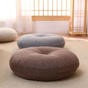 Подушка для сиденья, бытовая, японская, съемная, утолщенная, круглая, для ленивых, однотонная, простая, удобная