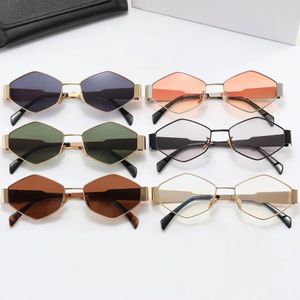 Designer-Sonnenbrillen für Damen, luxuriöse Herren-Sonnenbrillen, oval, vergoldet, versilberter Metallrahmen, polarisierte Sonnenbrillen für Strand, sonnenfest