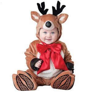 Rompers Baby Santa Baby Costume Niemowlę Kostium bałwana Bożego Narodzenia Elf Kostium maluch szczęśliwy rok Santa Claus Cosplay Ubrania 231120