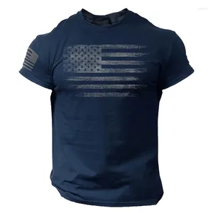 Herren T-Shirts Amerikanische USA-Flagge T-Shirts Druck Männer Frauen Mode Kurzarm Baumwollhemd Streetwear Harajuku Unisex T-Shirts Tops Kleidung