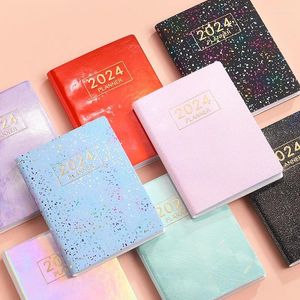 Laser Agenda 2024 Planner Notebook Cuadernos Cahier Colorful Note Book Journal Libretas Diary Cuaderno Notebooks