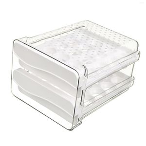 Storage Bottles 2 Tier Egg Container Eggs Tray Bins Fridge Organizers 40 Grid Holder For Kitchen Household