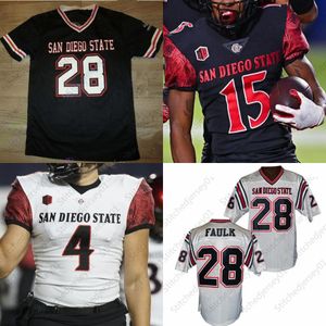 Anpassad San Diego State Aztecs Football Jersey 68 Myles Cheatum 65 Cameron Thomas 45 Jesse Matthews 9 Ryan Agnew 28 Marshall Faulk College Mens Women Youth