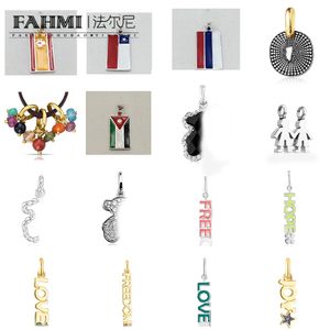 Fahmi Classic Flag Letter Full Diamond Star Bear Pendant Jubileum, engagemang, gåva, fest, bröllopsspecialgåvor för mor fru barnälskare vänner