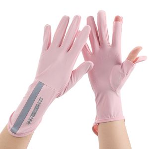 5Pair Sunscreen Gloves Thin Breathable Summer For Men Women Cycling Touch Screen Gloves