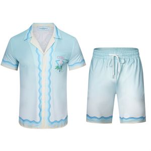 Casablanca Mens Tracksuits Set Shirts Jogger Sports Suit Men Domen Women Short Pants T-shirt Pullover Designer Sportswear Set M-3xlq40
